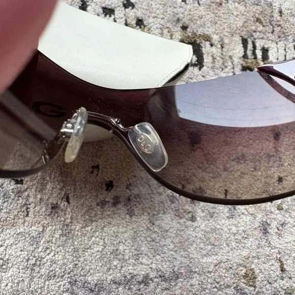 Y2K Dolce & Gabbana Shield Purple Rhinestone Sunglasses, D&G 8037B - Picture 7 of 15